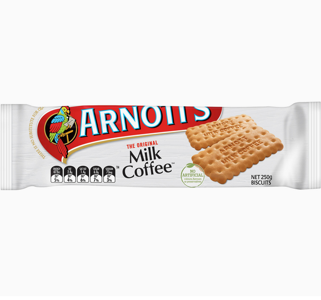 Arnott's Milk Coffee 250g