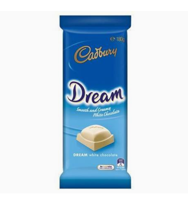 Cadbury Chocolate Block Dream White Chocolate 180g