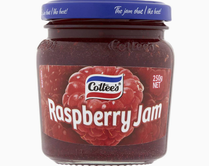 Cottee's Raspberry Jam 250g