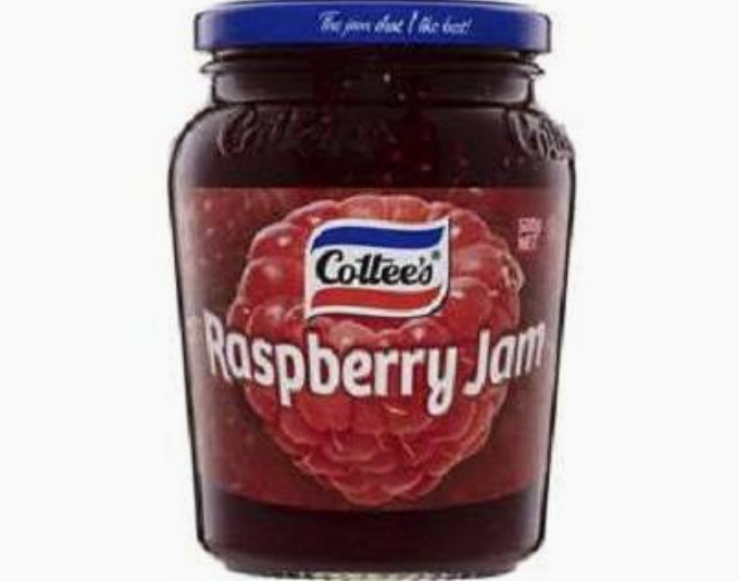 Cottee's Raspberry Jam 500g