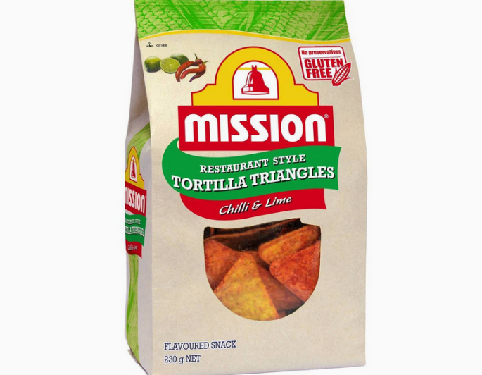 Mission Corn Chips Chilli & Lime