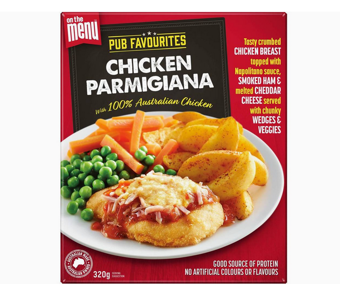 On The Menu Chicken Parmigiana Frozen Meal 320g