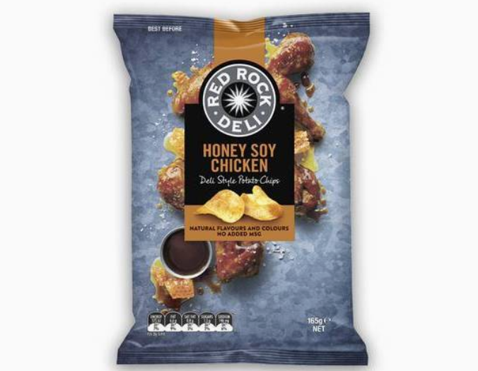 Red Rock Deli Potato Chips, Honey Soy Chicken (165g)