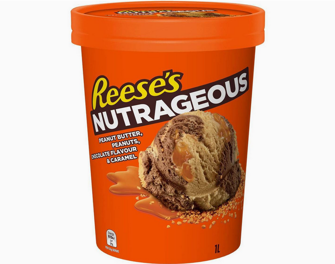Reese's Nutrageous Peanut Butter, Peanuts, Chocolate & Caramel 1L