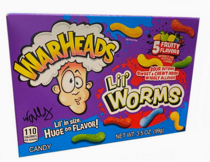 Warheads Lil' Worms Candy 99g