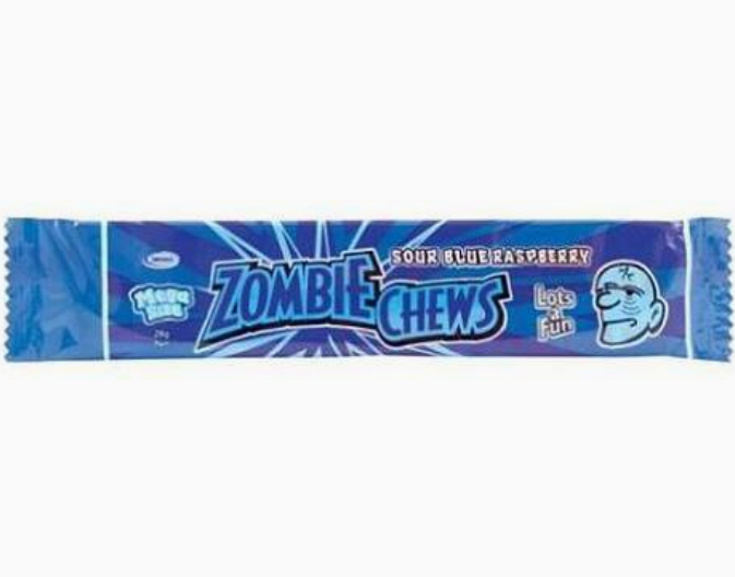 Zombie Chews Blue Raspberry Flavour 28g
